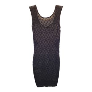 XXI Collection by Forever 21 Black Textured Lace Mini Dress - Size M